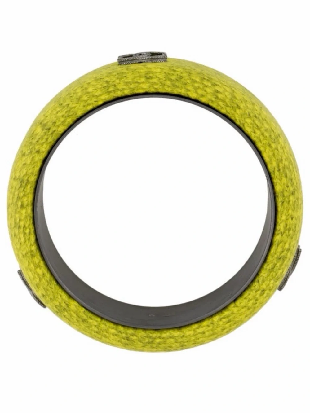 Stylish Yellow Woven Bangle Bracelet